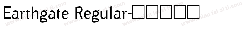 Earthgate Regular字体转换